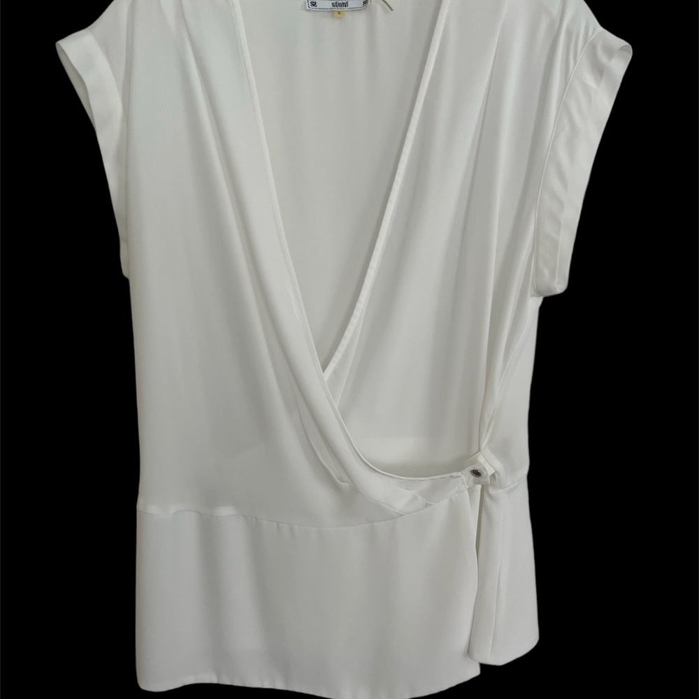 Sioni  White wrap blouse